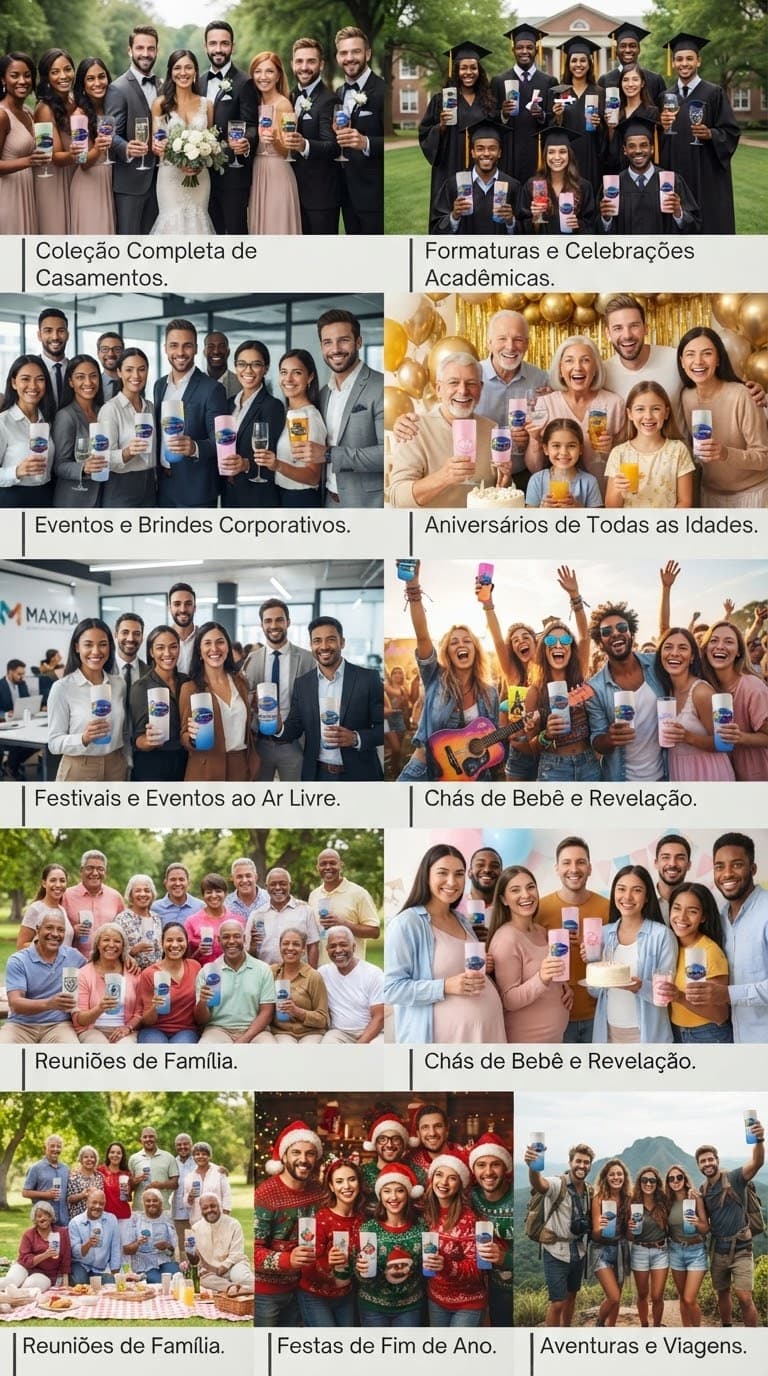 Copos personalizados IMPACTO em casamentos, formaturas, eventos corporativos, aniversários e outras celebrações